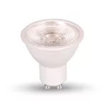 7W GU10 Żarówka LED / Barwa:6000K / Kąt 38' / Trzonek:GU10 / Ściemniana