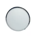 12W Panel LED / Chrom / Barwa:3000K / Okrągła