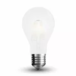 6W A60 Żarówka LED Filament / Klosz: Mleczny / Barwa:6400K / Trzonek:E27