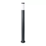 Słupek ogrodowy / Obudowa: Stal nierdzewna / Wysokość: 110cm / Gniazdo: E27 / IP44 / Kolor: Szary