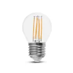6W G45 Filament / Klosz Transparentny/ Barwa:4000K / Trzonek: E27