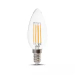 6W C35 Filament / Klosz Transparentny/ Barwa:6400K / Trzonek: E14 / Skuteczność: 130lm/W