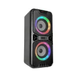 2x10W Przenośny głośnik / gniazdo USB / slot na kartę micro SD / gniazdo AUX / Podświetlenie LED