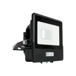 10W Naświetlacz LED SMD z czujnikiem ruchu i mufą kablową / Chip SAMSUNG / Barwa:4000K / Obudowa: Czarna