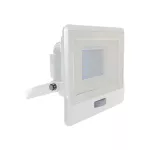 30W Naświetlacz LED SMD z czujnikiem ruchu i mufą kablową / Chip SAMSUNG / Barwa:4000K / Obudowa: Biała