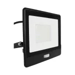 50W Naświetlacz LED SMD z czujnikiem ruchu / Chip SAMSUNG / Przewód: 1m / Barwa:3000K / Obudowa: Czarna