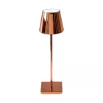 3W Lampka nocna LED zasilana bateryjnie / Ściemnianie przez dotyk / Barwa: 4000K / Obudowa: Złota