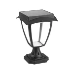 Solarna lampa stojąca ogrodowa / Wysokość: 250 mm / Obudowa: Czarna / Barwa:3000K+6000K / IP65 /