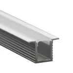 Profil Aluminiowy do paska LED na powierzchniowy / 2000mmx12.4mmx9mm / Klosz: Mleczny / Kolor: Aluminium