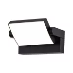 17W Lampa ścienna LED / Barwa:3000K / Obudowa: Czarna / Kwadratowa