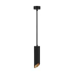 Lampa wisząca / Trzonek:GU10 / Okrągła / Czarna