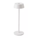 2W Lampka nocna LED zasilana bateryjnie / Ściemnianie przez dotyk / Barwa: 3000K / Obudowa: Biała