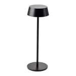 2W Lampka nocna LED zasilana bateryjnie / Ściemnianie przez dotyk / Barwa: 3000K / Obudowa: Czarna