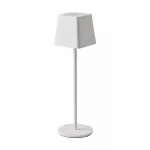 2W Lampka nocna LED zasilana bateryjnie / Ściemnianie przez dotyk / Barwa: 3000K / Obudowa: Biała