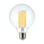 6W G95 Żarówka LED Filament / Klosz Transparentny / Barwa:3000K / Trzonek:E27