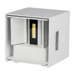 5W Kinkiet kwadrat LED / CHIP BRIDGELUX / Barwa:3000K / Biały