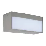 12W Lampa ścienna LED / Kierunek: Góra-Dół / Barwa:4000K / Obudowa: Szara
