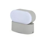 5W Lampa ścienna LED / Barwa:4000K / Obudowa: Szara