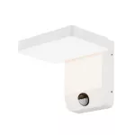 17W Lampa ścienna LED z czujnikiem ruchu / Barwa:4000K / Obudowa: Biała / Kwadratowa