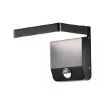 17W Lampa ścienna LED z czujnikiem ruchu / Barwa:3000K / Obudowa: Czarna / Kwadratowa