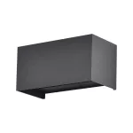 24W Lampa ścienna LED / Barwa:4000K / Obudowa: Czarna / Kwadratowa