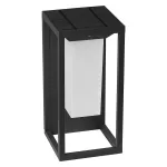 2W Lampa ścienna LED solarna / Chip SAMSUNG / Barwa:3000K / Obudowa: Szara