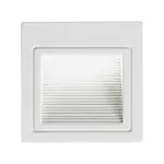 3W Oprawa Schodowa LED / Barwa:4000K / Obudowa: Biała / Kwadrat