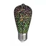 3W ST64 Żarówka LED Filament 3D / Barwa:3000K / Trzonek:E27