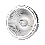 20W Reflektor AR111 / Barwa:3000K / Kąt 40'-20' / Srebrny