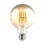 8W G95 Żarówka LED Filament / Klosz Bursztynowy / Barwa:2200K / Trzonek:E27