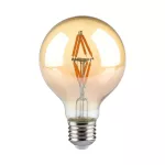4W G80 Żarówka LED Filament / Klosz Bursztynowy / Barwa:2200K / Trzonek:E27