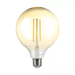 8W G125 Żarówka LED Filament / Klosz Bursztynowy / Ściemniana / Barwa:2200K / Trzonek:E27
