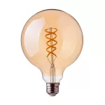 5W G95 Żarówka LED Filament Globe / Barwa:1800K / Klosz: Bursztynowy / Trzonek: E27