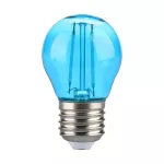 2W G45 Żarówka LED Filament / Niebieski / Trzonek:E27