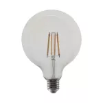 12.5W G125 Żarówka LED Filament / Klosz Transparentny / Barwa:4000K / Trzonek:E27