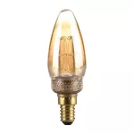 2W Żarówka LED Filament - ART / Klosz Bursztynowy / Barwa:1800K / Trzonek:E14