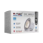 5W Oprawa wpuszczana Spot ognioodporna / Chip SAMSUNG / Barwa: 3000K / Chrom / Opakowanie: 10szt.