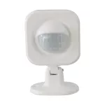 Czujnik ruchu PIR na baterie / Sterowanie: WiFi / Kompatybilny z Amazon Alexa i Google Home / Natynkowy / IP20 / Obudowa: Biała