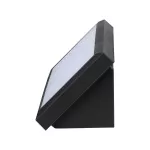 12W Lampa ścienna LED / Ukośna / Barwa:3000K / Obudowa: Czarna
