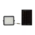 6W Solarny naświetlacz LED z czujnikiem zmierzchu / Panel z przewodem: 3m / Pilot / Bateria 5000mAh/ Barwa:4000K / Obudowa: Czarna