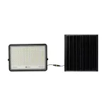 30W Solarny naświetlacz LED z czujnikiem zmierzchu / Panel z przewodem: 3m / Pilot / Bateria 20000mAh/ Barwa:6400K / Obudowa: Czarna