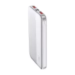 Power Bank 2xUSB + typ: C / Micro USB / Szybkie ładowanie / Litowo Polimerowy - 10000mAh / Biały