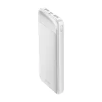 Power Bank 2xUSB + typ: C / Micro USB / Szybkie ładowanie / Litowo Polimerowy - 10000mAh / Biały