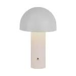 Lampka nocna LED zasilana bateryjnie / Wysokość:25cm / Bateria 1800mAh / Ściemnianie przez dotyk / Barwa:3w1 / Obudowa: Biała