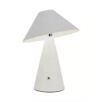 Lampka nocna LED zasilana bateryjnie / Wysokość:24cm / Bateria 1800mAh / Ściemnianie przez dotyk / Barwa:3w1 / Obudowa: Biała
