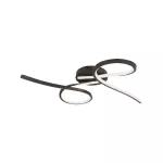 24W Lampa dekoracyjna LED sufitowa / Barwa: 3000K / Kolor: Czarny