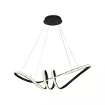Dekoracyjna Lampa Wisząca LED / Barwa: 3000K / Obudowa: Czarna