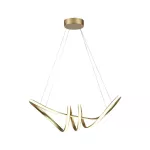 Dekoracyjna Lampa Wisząca LED / Barwa: 3000K / Obudowa: Złota