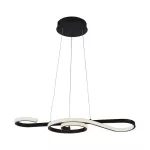 Dekoracyjna Lampa Wisząca LED / Barwa: 3000K / Obudowa: Czarna