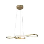 Dekoracyjna Lampa Wisząca LED / Barwa: 3000K / Obudowa: Złota